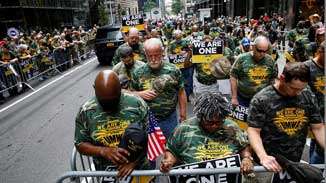 Striking Alabama coal miners Protesting in New