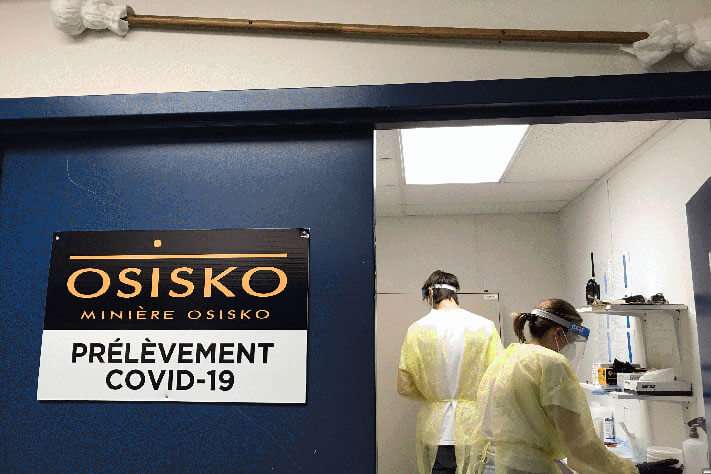 Osisko Mining Inc. Increased Covid-19 Testing