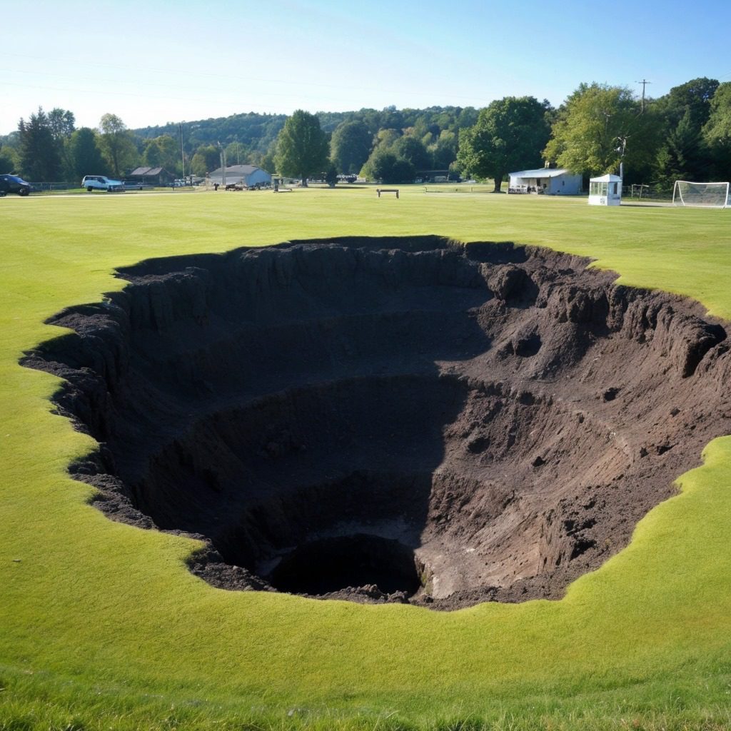 Underground Mine Subsidence Leads to Huge