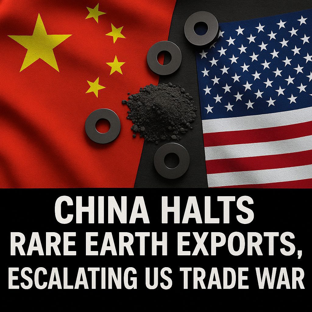 China Suspends Rare Earth Exports Amid Rising