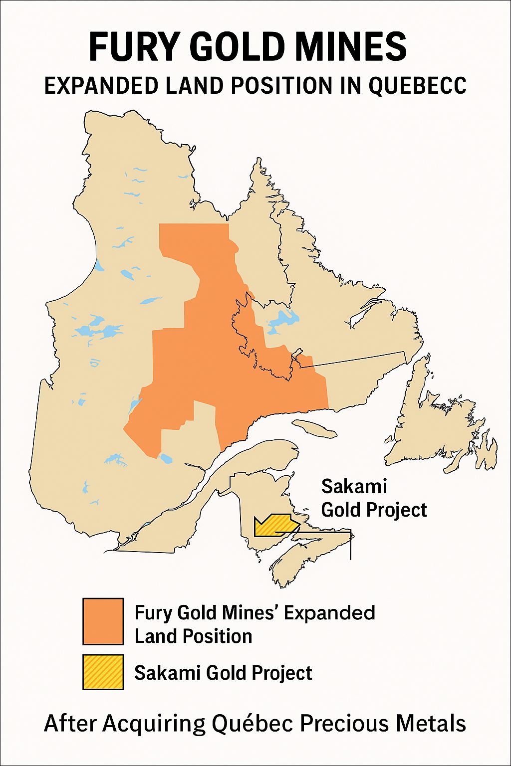 Fury Gold Mines Acquisition Puts Sakami Gold