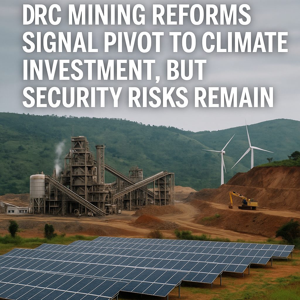 DRC Mining Reforms Signal Pivot to Climate