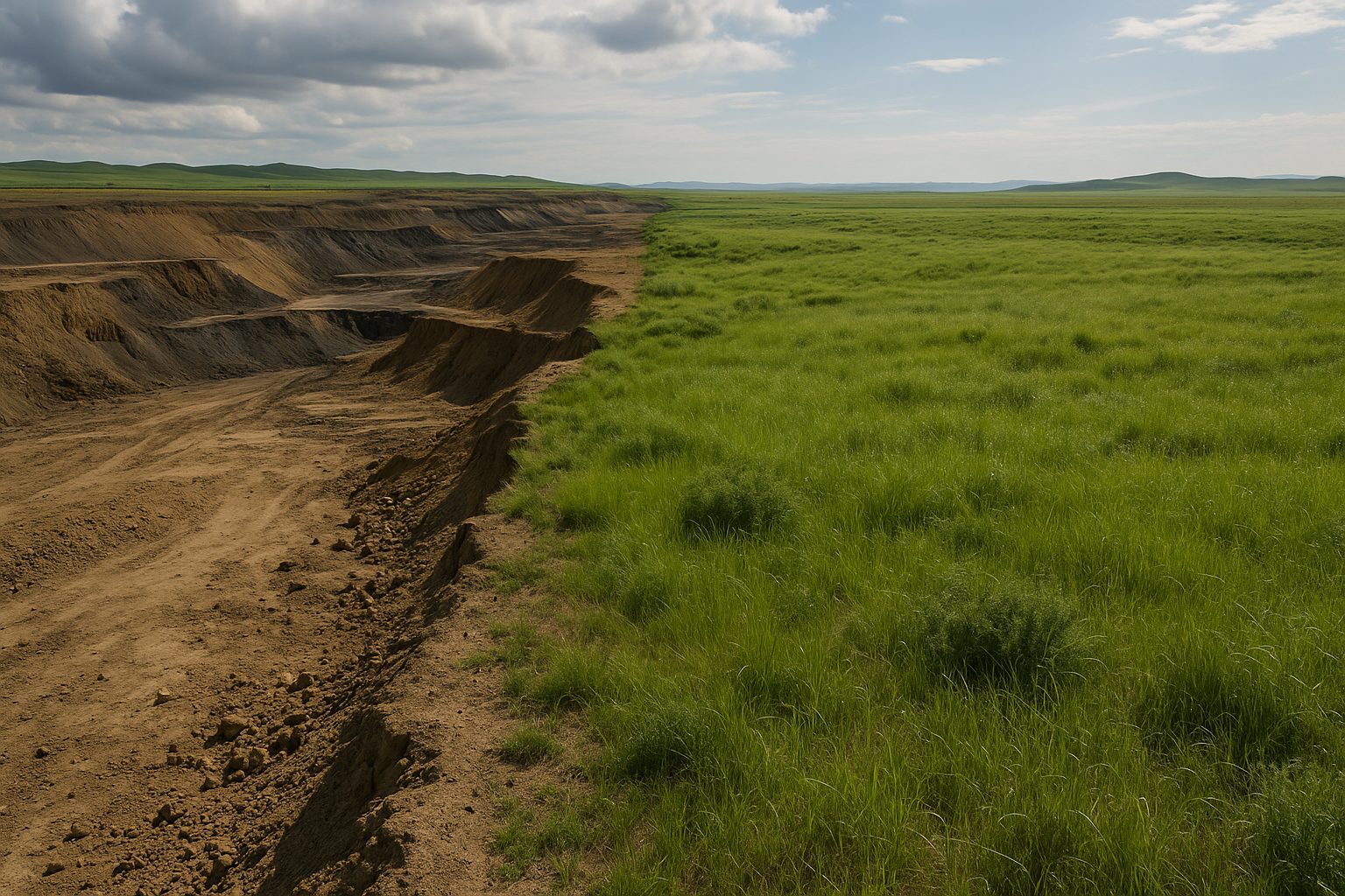 Mined Grassland Restoration in China