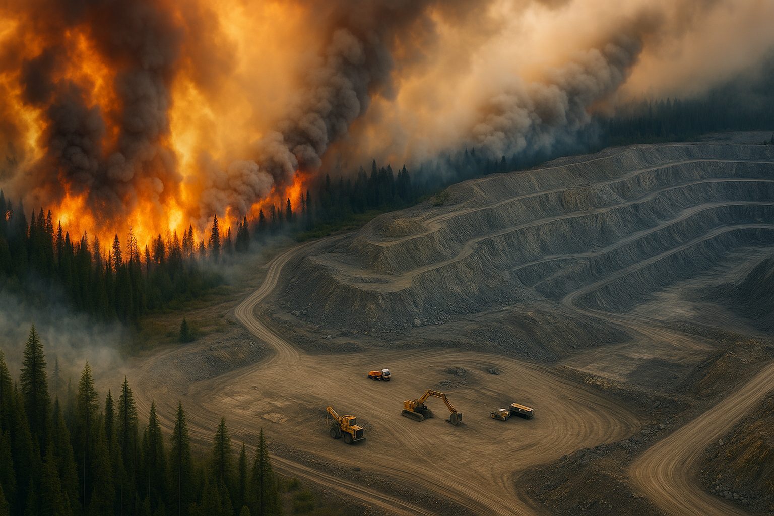Canadian Wildfires Disrupt Mining Operations