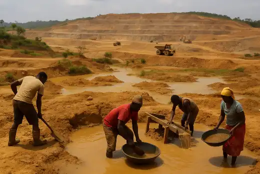 Small-Scale Miners Drive Ghana’s Gold Gains as