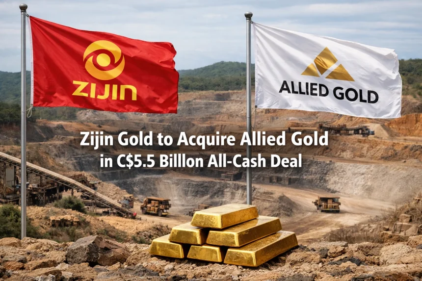 Zijin Gold to Acquire Allied Gold in C$5.5