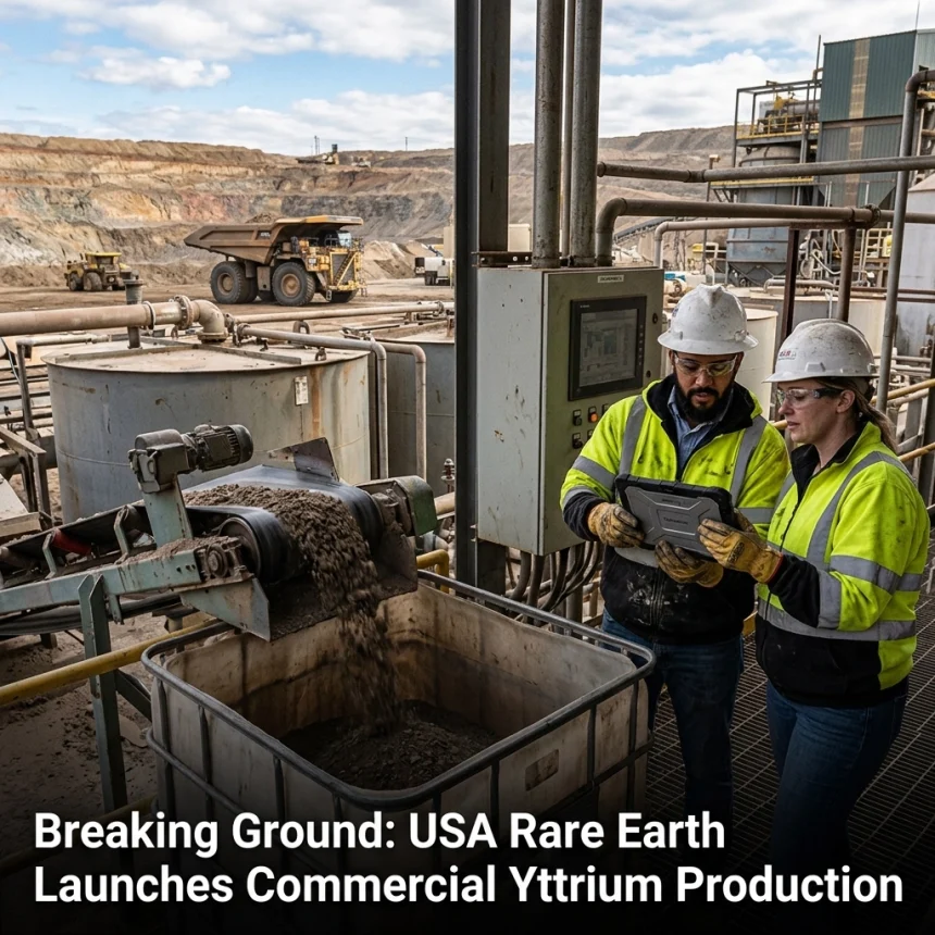 USA Rare Earth Yttrium Production: Milestones
