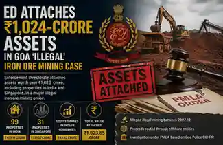 Goa Iron Ore Case: What the ED’s ₹1,024-Crore Asset Attachment Means for India’s Mining Sector